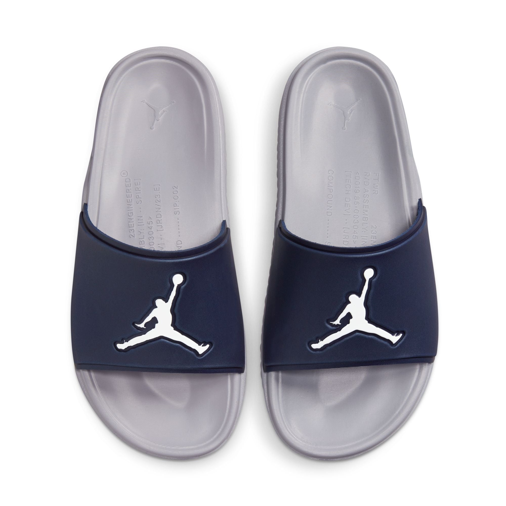 jordan sandals grey