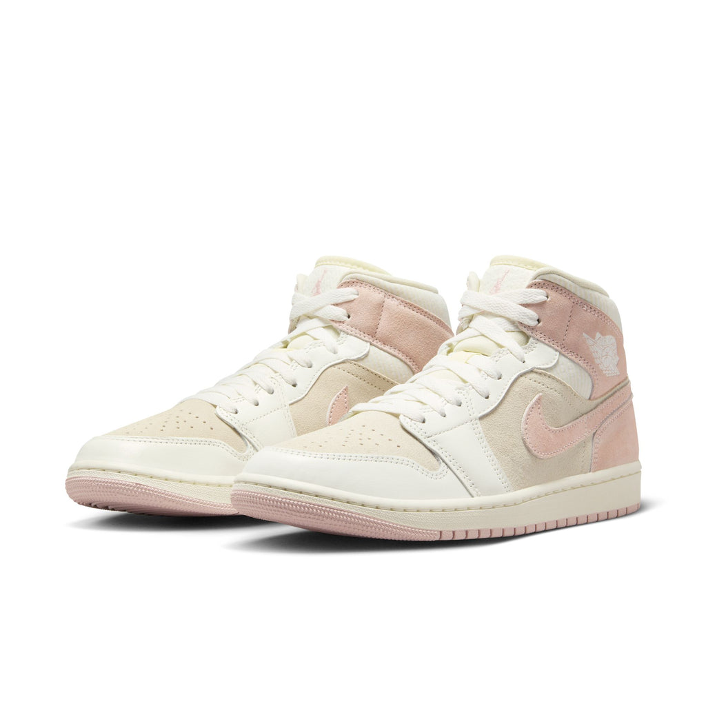 Air Jordan 1 Mid SE Women's Shoes 'Coconut Milk/Pink/Sail'