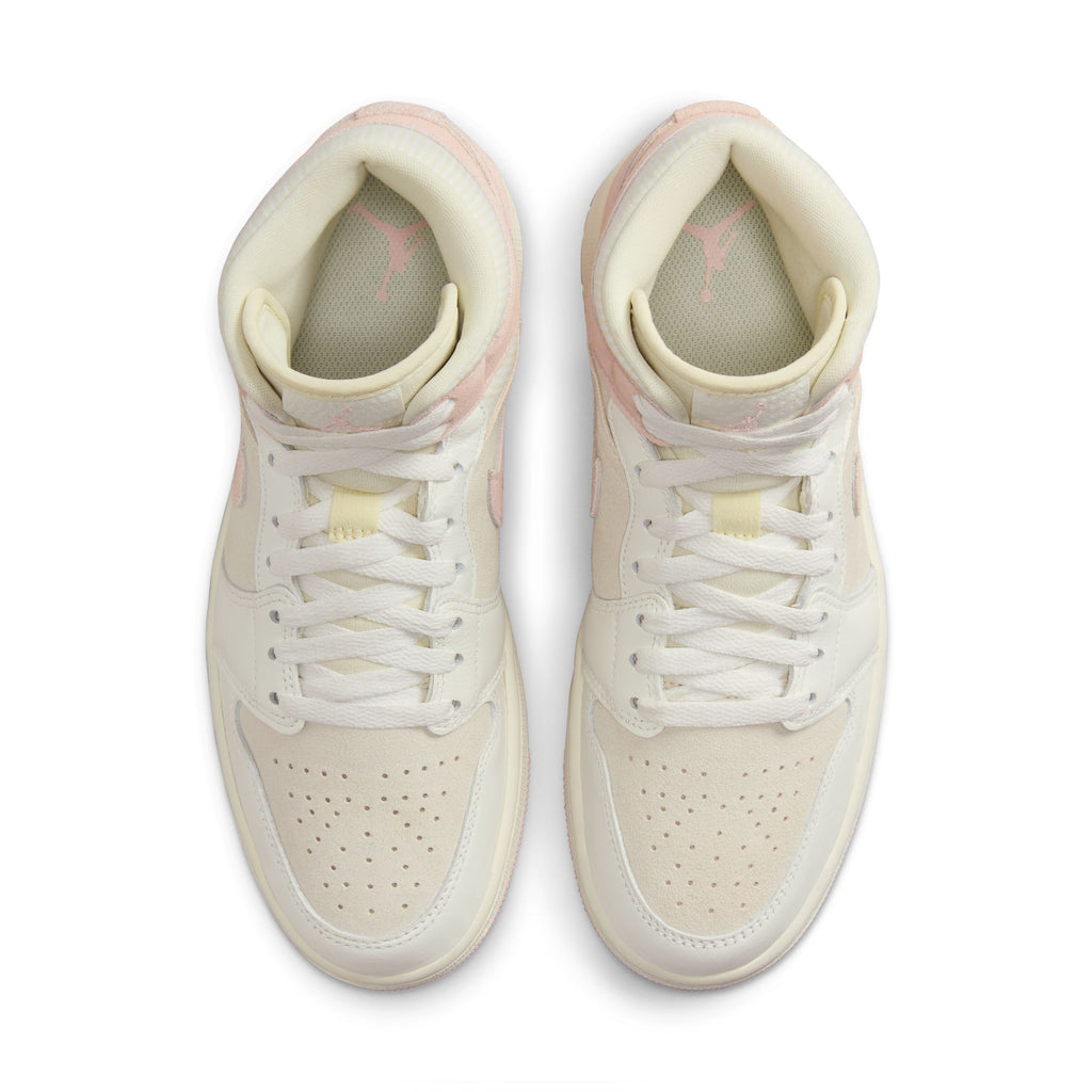 Air Jordan 1 Mid SE Women's Shoes 'Coconut Milk/Pink/Sail'