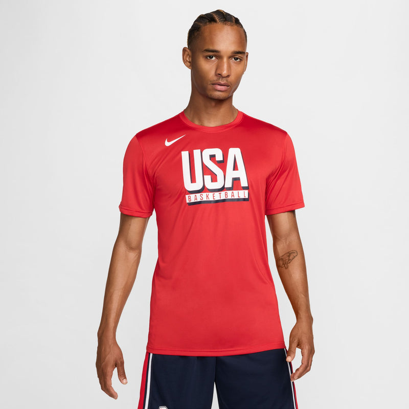 USA Practice Men's Nike Basketball T-Shirt 'Sport Red/White'