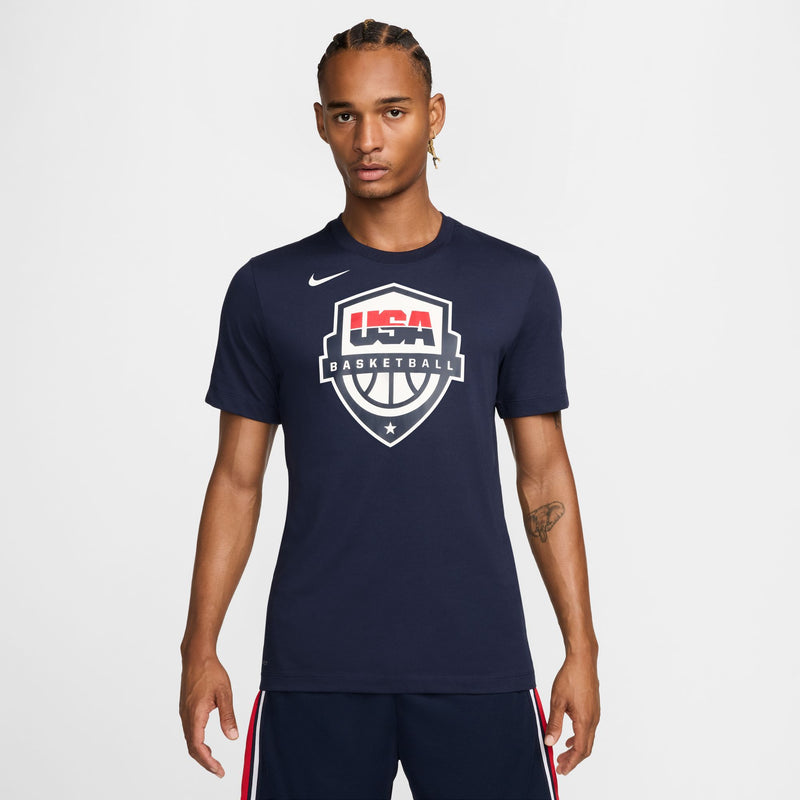 USAB Men's Nike Dri-FIT Basketball T-Shirt 'Obsidian/White'