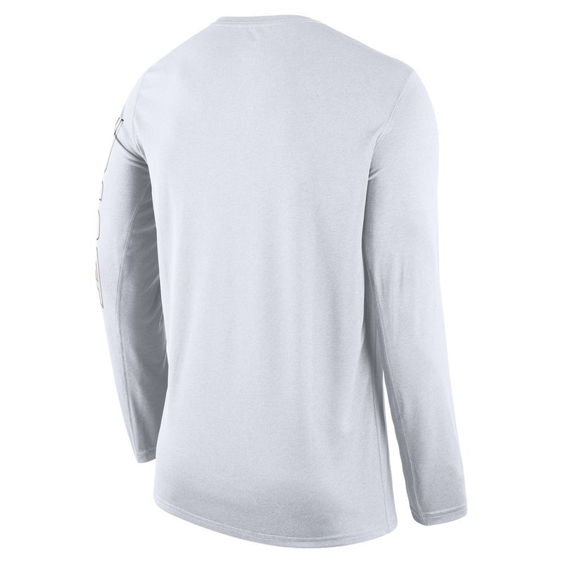 USAB Men's Nike Dri-FIT Basketball Long-Sleeve T-Shirt 'White/Obsidian'