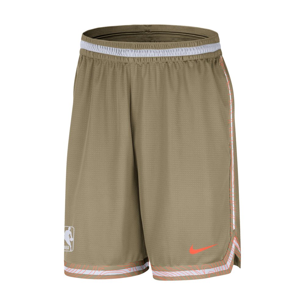 Team 31 DNA Men's Nike Dri-FIT 8" Unlined NBA Shorts 'Neutral Olive/Hyper Crimson'