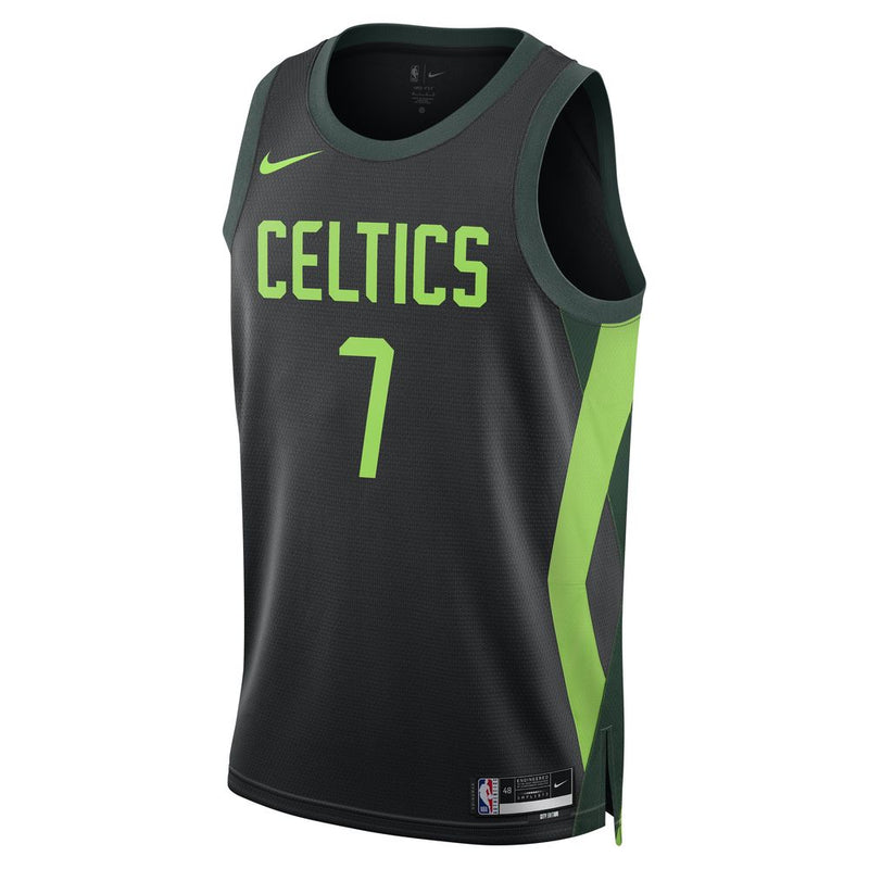 Jaylen Brown Boston Celtics 2024/25 City Edition Men's Nike Dri-FIT NBA Swingman Jersey 'Black/Pro Green'