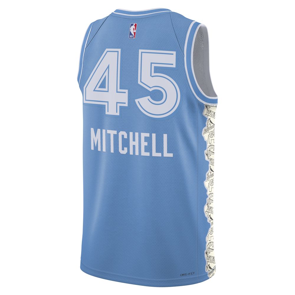 Donovan Mitchell Cleveland Cavaliers 2024/25 City Edition Men's Nike Dri-FIT NBA Swingman Jersey 'Blue'