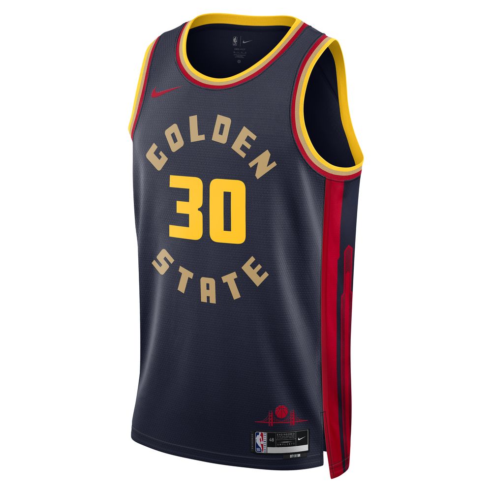 Stephen Curry Golden State Warriors 2024/25 City Edition Men's Nike Dri-FIT NBA Swingman Jersey 'Navy'