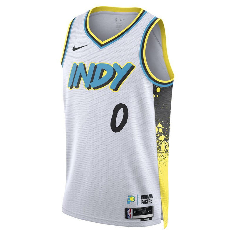 Tyrese Haliburton Indiana Pacers 2024/25 City Edition Men's Nike Dri-FIT NBA Swingman Jersey 'White'