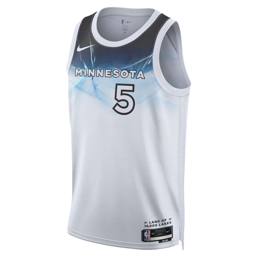 Anthony Edwards Minnesota Timberwolves 2024/25 City Edition Men's Nike Dri-FIT NBA Swingman Jersey 'White'