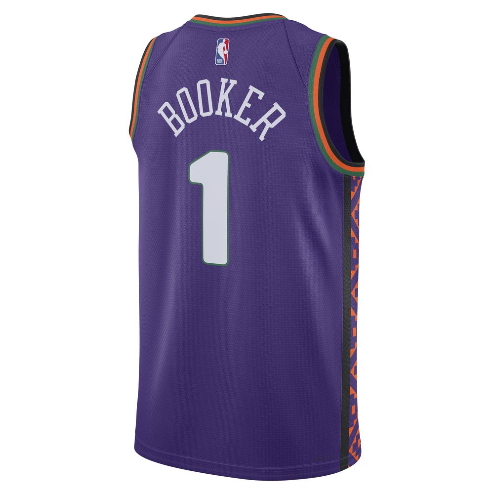 Devin Booker Phoenix Suns 2024/25 City Edition Men's Nike Dri-FIT NBA Swingman Jersey 'Purple'