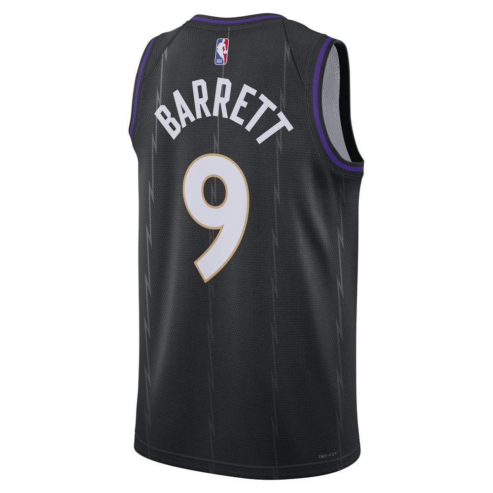 RJ Barrett Toronto Raptors City Edition Men's Nike NBA Jersey
