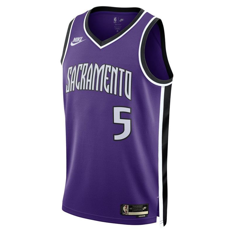 De'Aaron Fox Sacramento Kings 2024/25 Hardwood Classics Men's Nike Dri-FIT NBA Swingman Jersey 'Purple'