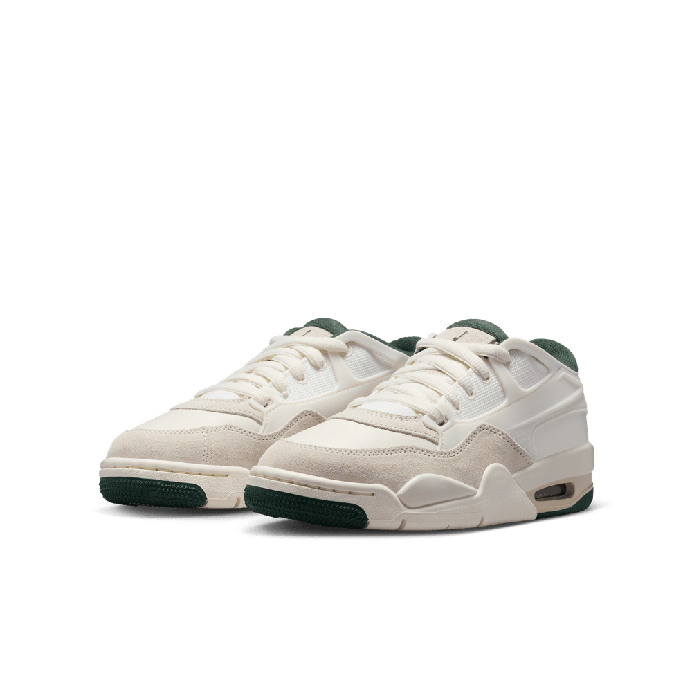 Air Jordan 4 RM Big Kids' Shoes (GS) 'Sail/Cream/Green'