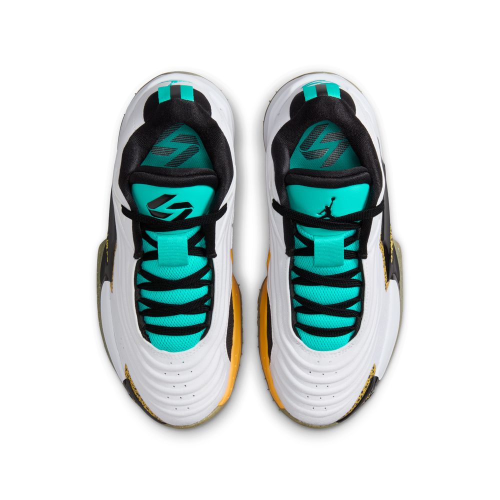 Luka Doncic Luka 3 Big Kids' Basketball Shoes (GS) 'White/Hyper Jade/Orange'