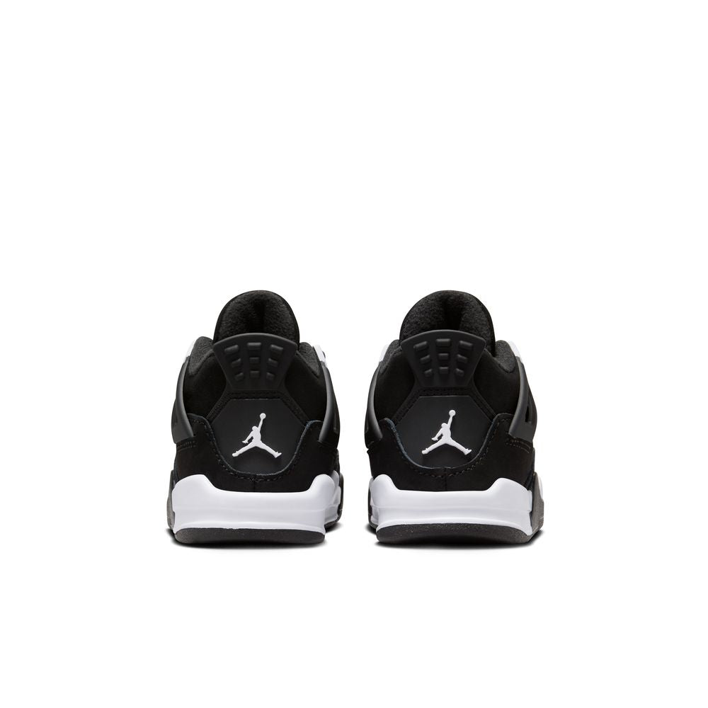 Air Jordan 4 Retro "White Thunder" Baby/Toddlers Shoes (TD) 'Black/White/Black'