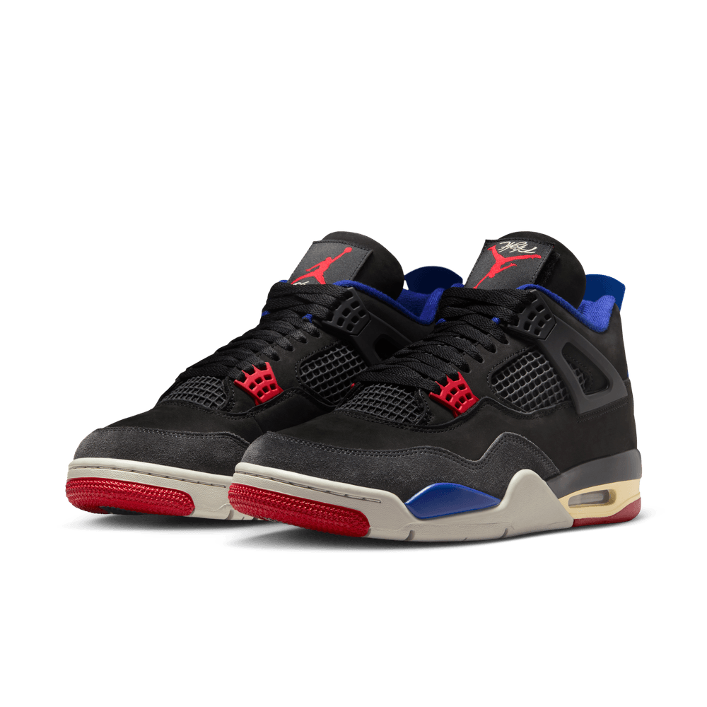 Air Jordan 4 Retro Men's Shoes 'Black/Red/Blue/Smoke Grey'