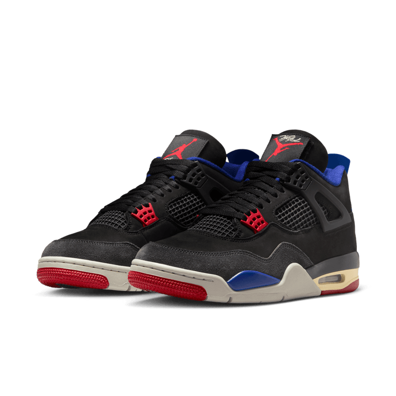 Air Jordan 4 Retro Men's Shoes 'Black/Red/Blue/Smoke Grey'