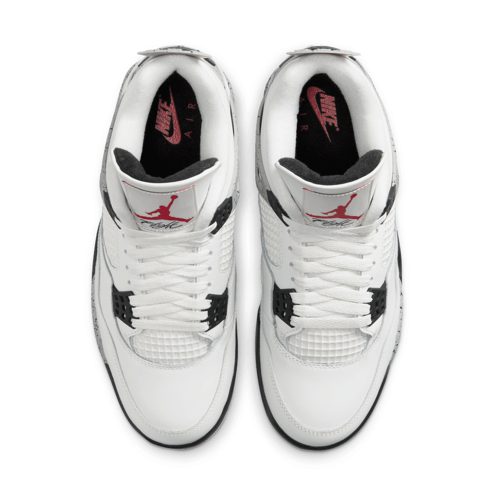 Air Jordan 4 Retro Men's Shoes "White Cement" 'Summit White/Red/Cement'