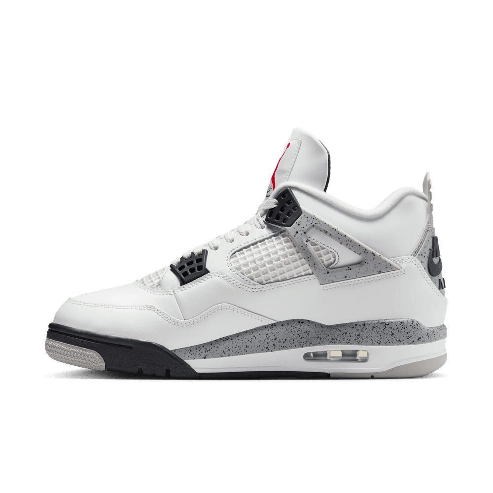 Air Jordan 4 Retro Men's Shoes "White Cement" 'Summit White/Red/Cement'
