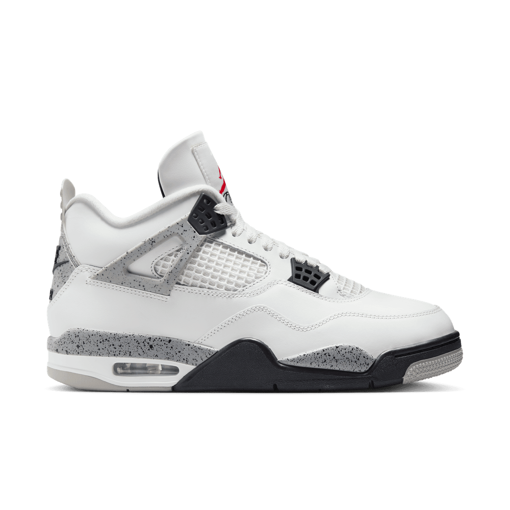 Air Jordan 4 Retro Men's Shoes "White Cement" 'Summit White/Red/Cement'