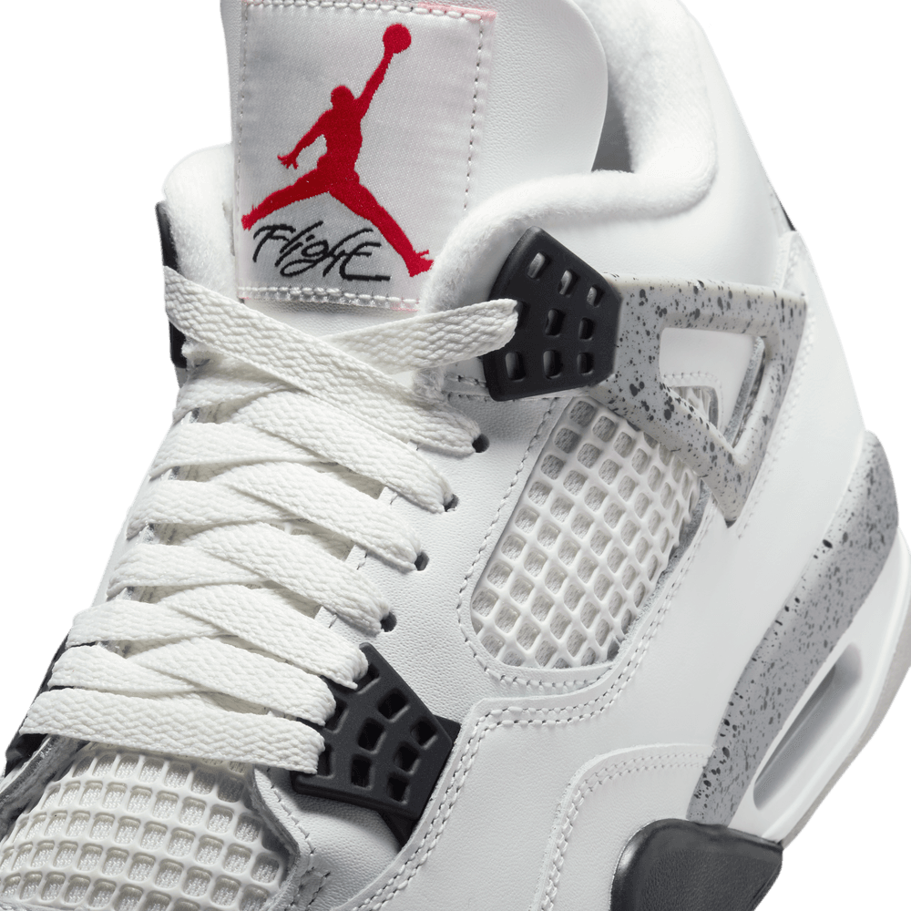 Air Jordan 4 Retro Men's Shoes "White Cement" 'Summit White/Red/Cement'