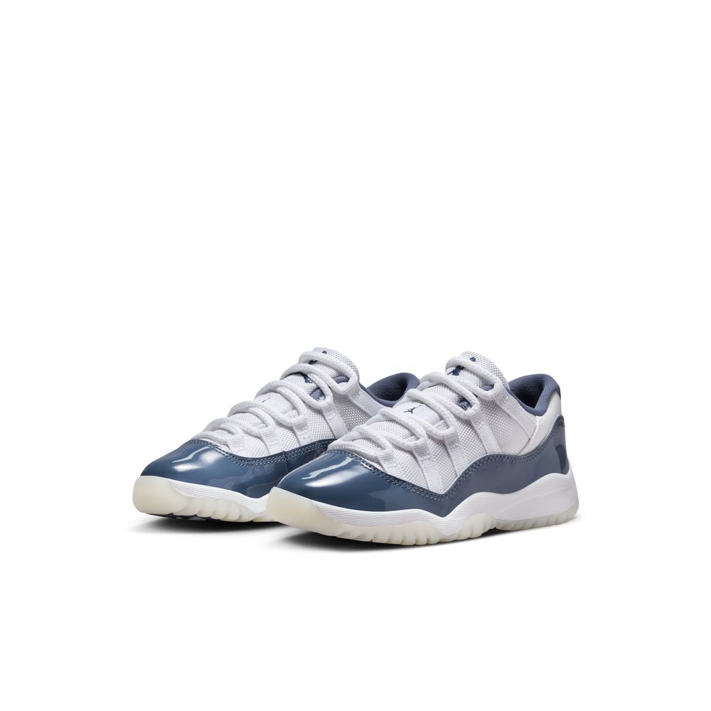 Jordan 11 Retro Low "Diffused Blue" Little Kids' Shoes (PS) 'White/Navy Blue'