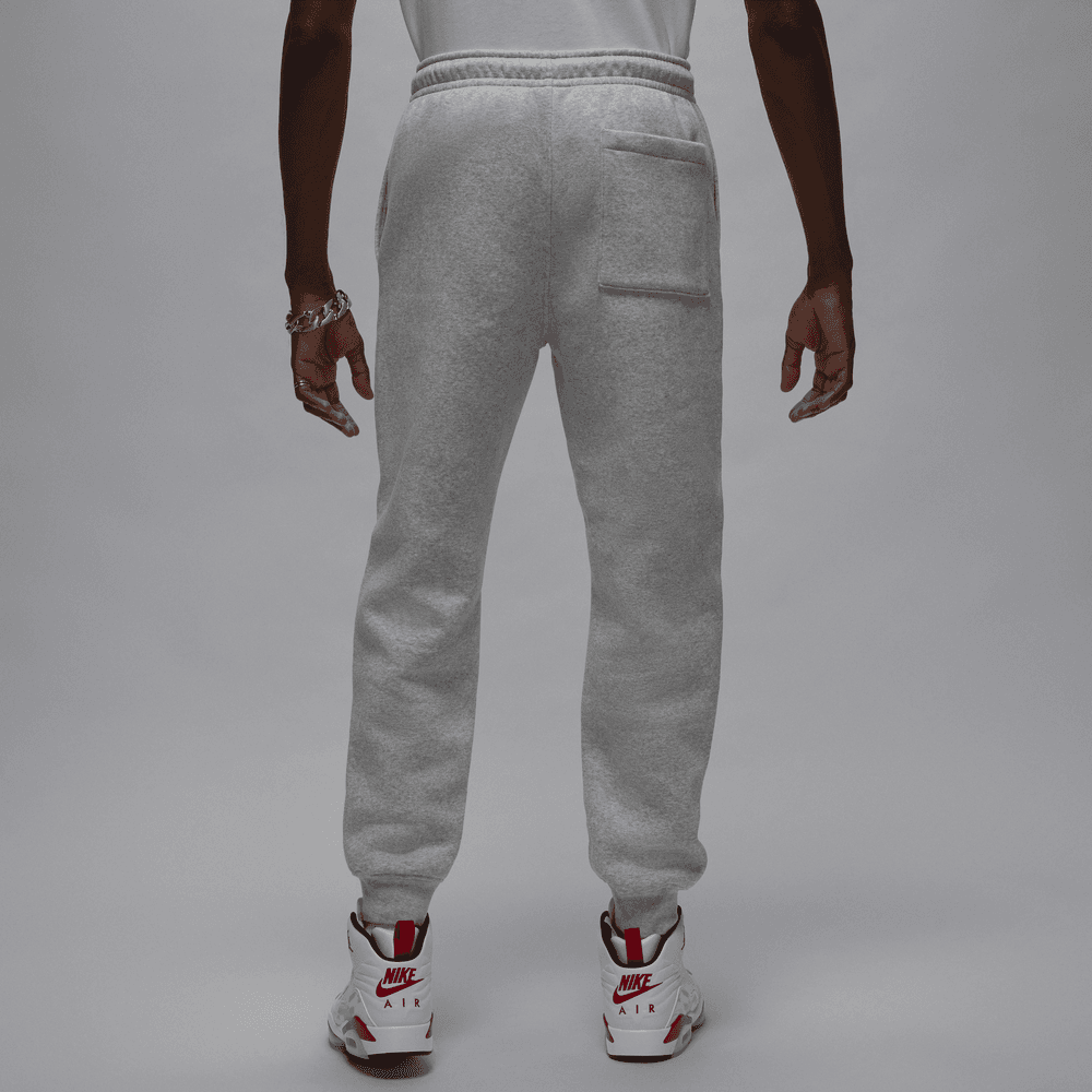 Jordan Brooklyn Fleece Men's Pants 'Grey Heather/White'