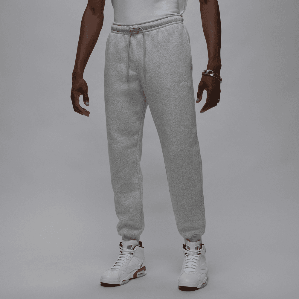 Jordan Brooklyn Fleece Men's Pants 'Grey Heather/White'