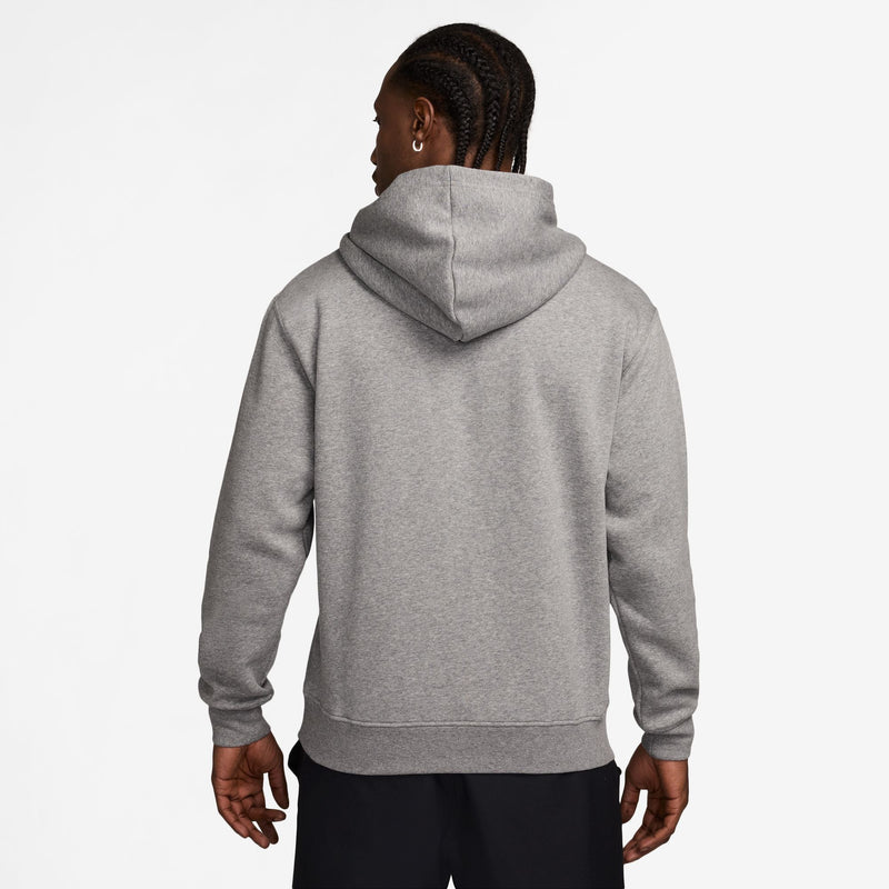 Jordan Brooklyn Fleece Men's Pullover Hoodie 'Carbon Heather/White'