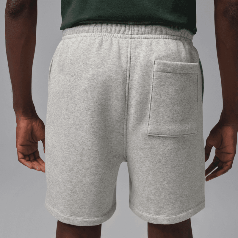 Jordan Brooklyn Fleece Men's Shorts 'Grey Heather/White'