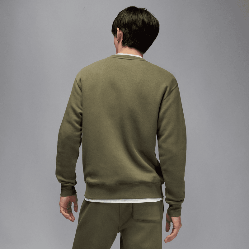 Jordan Brooklyn Fleece Men's Crew-Neck Sweatshirt 'Medium Olive'