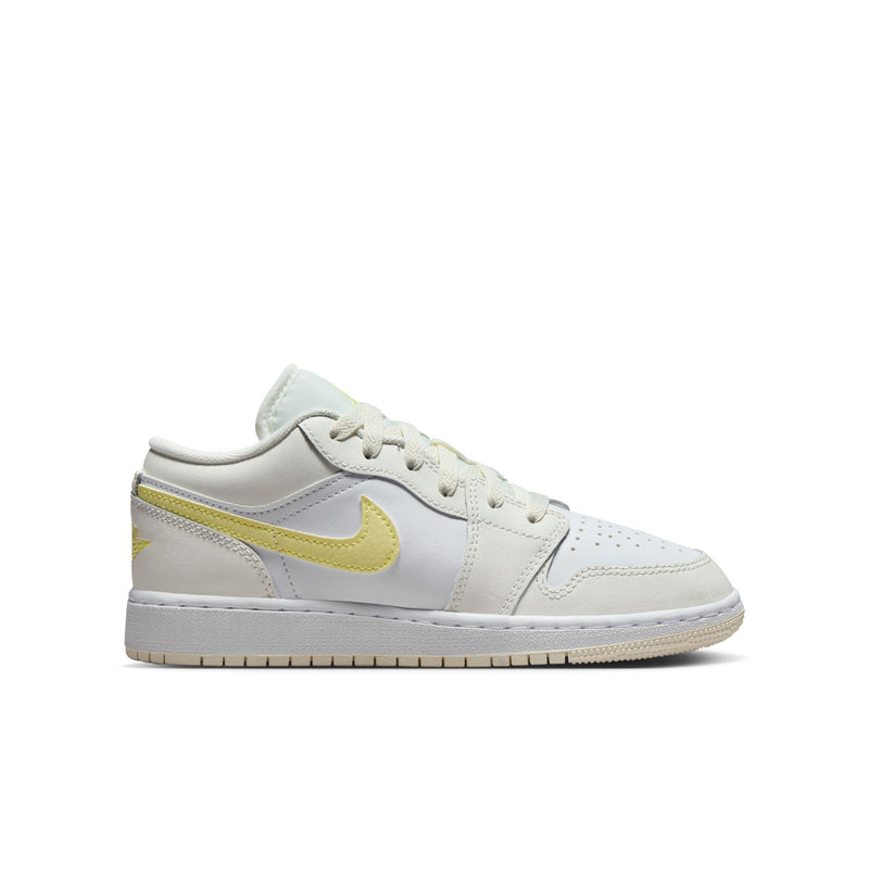 Air Jordan 1 Low Big Kids' Shoes (GS) 'Sail/Laser Orange/White'