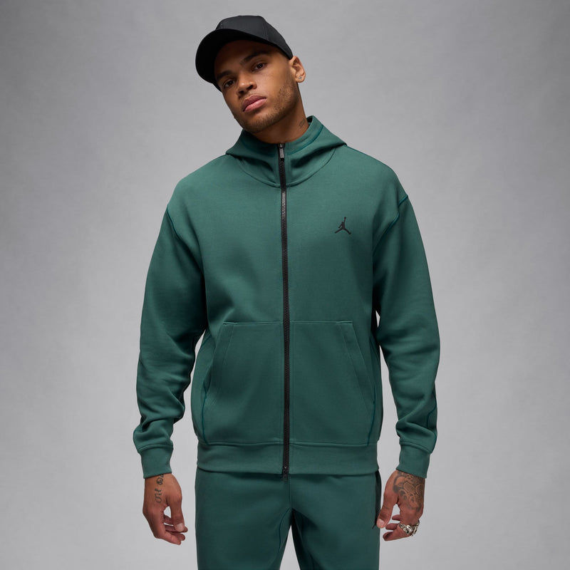 Jordan Sport Hoop Fleece Men's Dri-FIT Full-Zip Hoodie 'Green/Black'