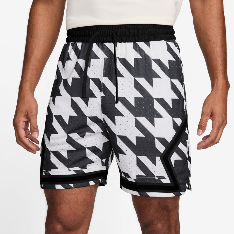 Jordan Sport Men's Dri-FIT Printed Diamond Shorts 'White/Black'