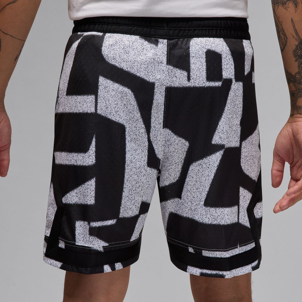 Jordan Sport Men's Dri-FIT Mesh Diamond Shorts 'Black/White'