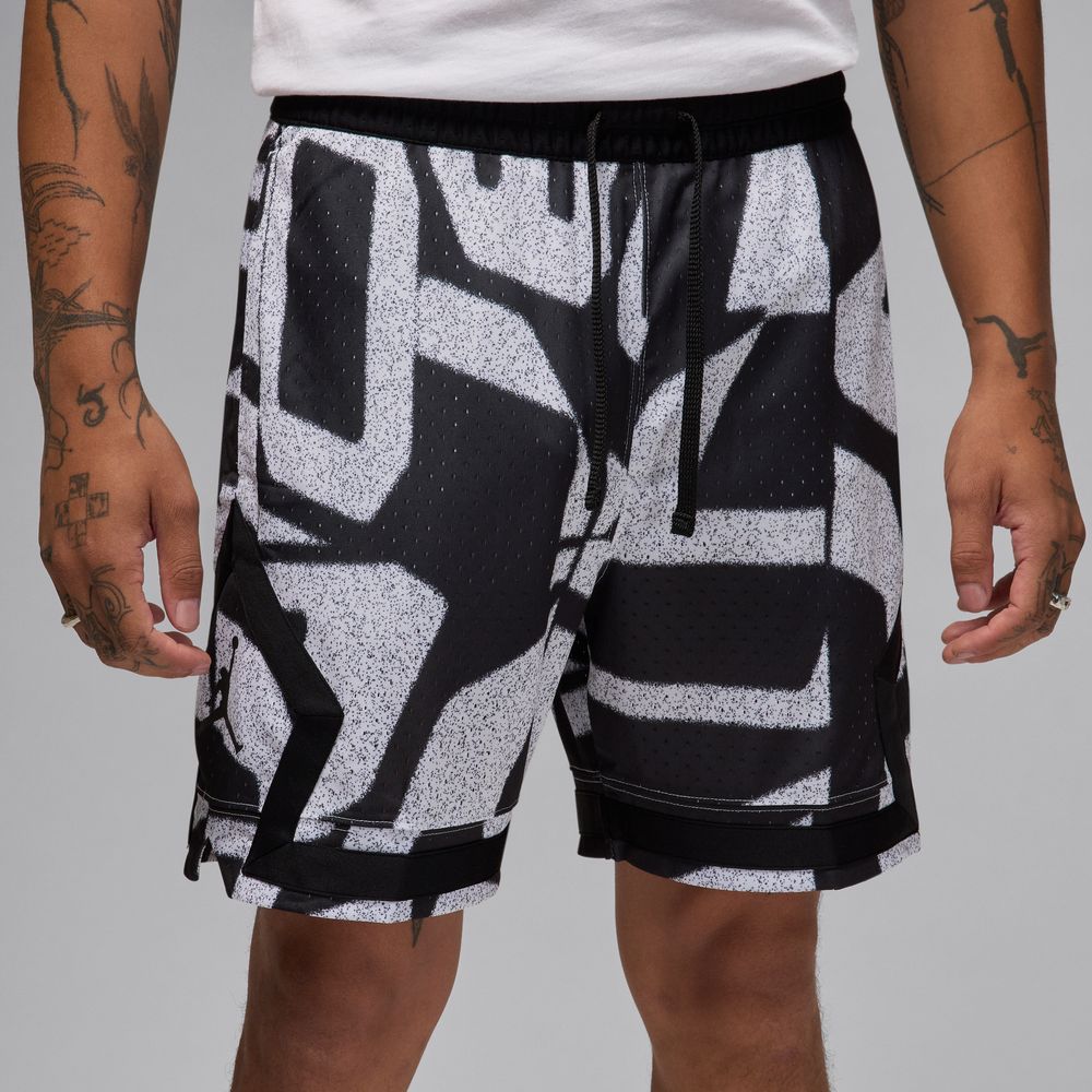 Jordan Sport Men's Dri-FIT Mesh Diamond Shorts 'Black/White'