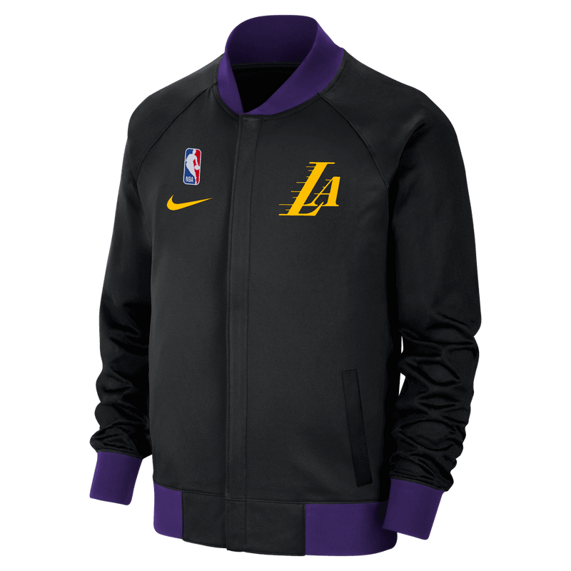 Los Angeles Lakers Showtime City Edition Men's Nike NBA Jacket 'Black/Purple'