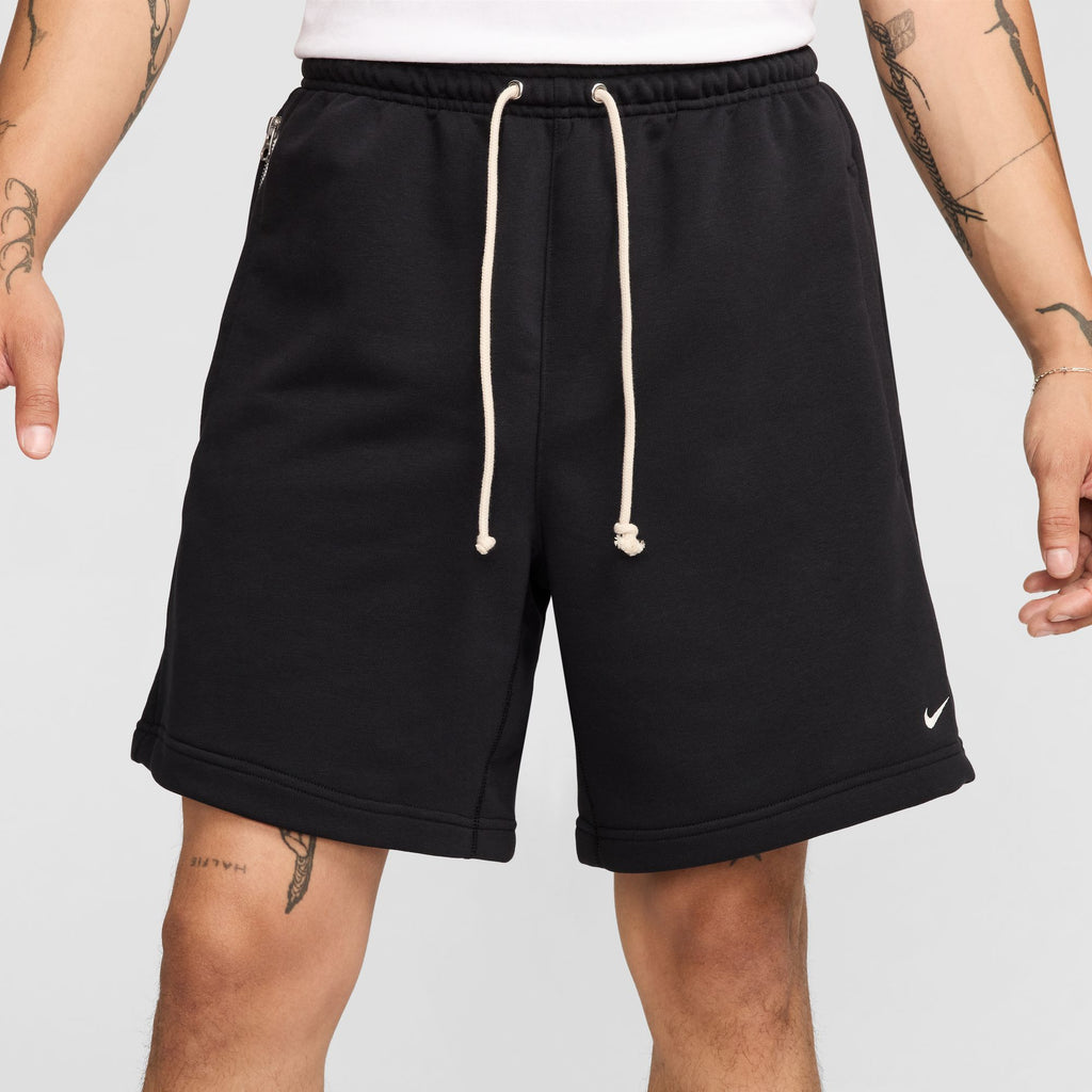 Nike Standard Issue Men's 8" Dri-FIT Fleece Basketball Shorts 'Black/Ivory'