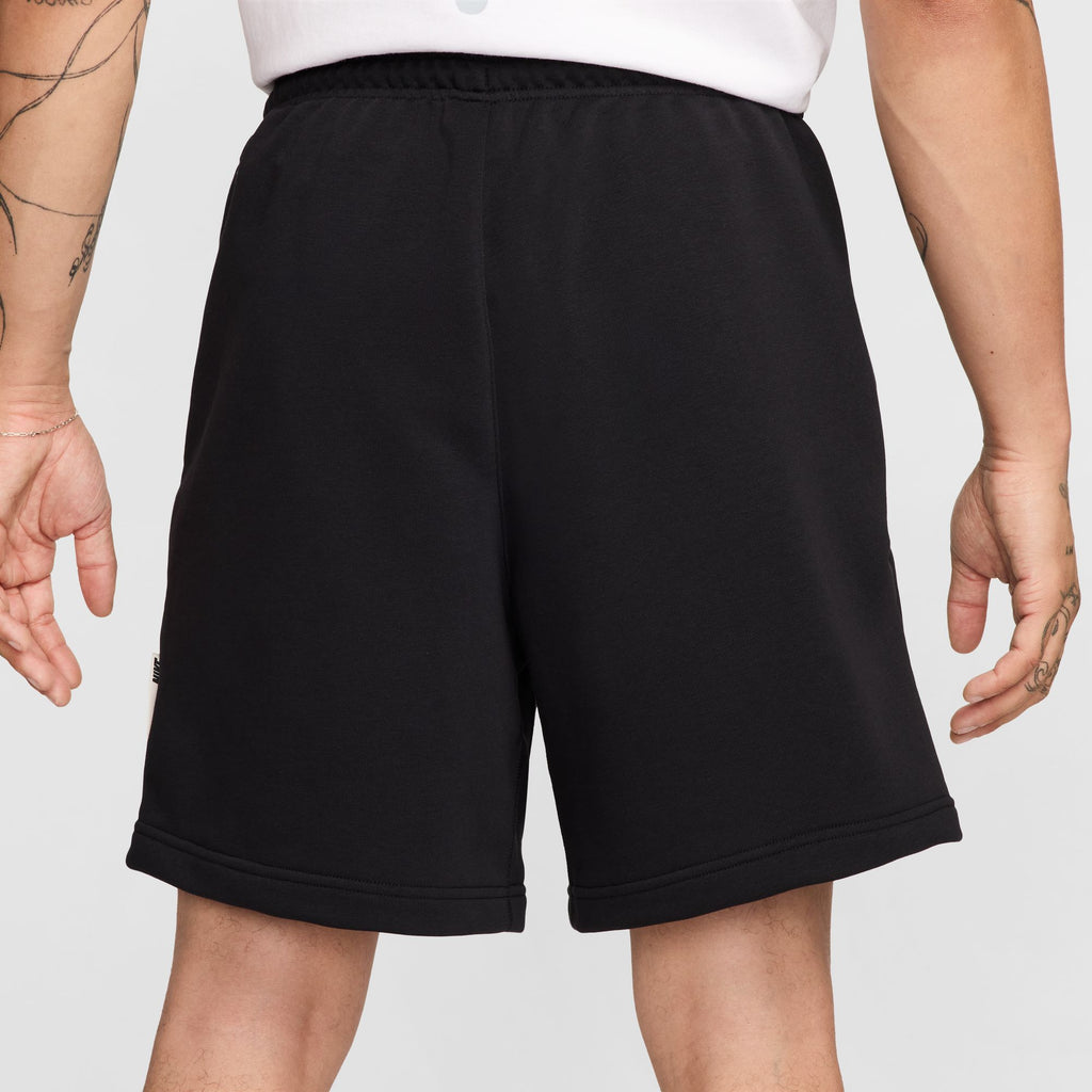 Nike Standard Issue Men's 8" Dri-FIT Fleece Basketball Shorts 'Black/Ivory'