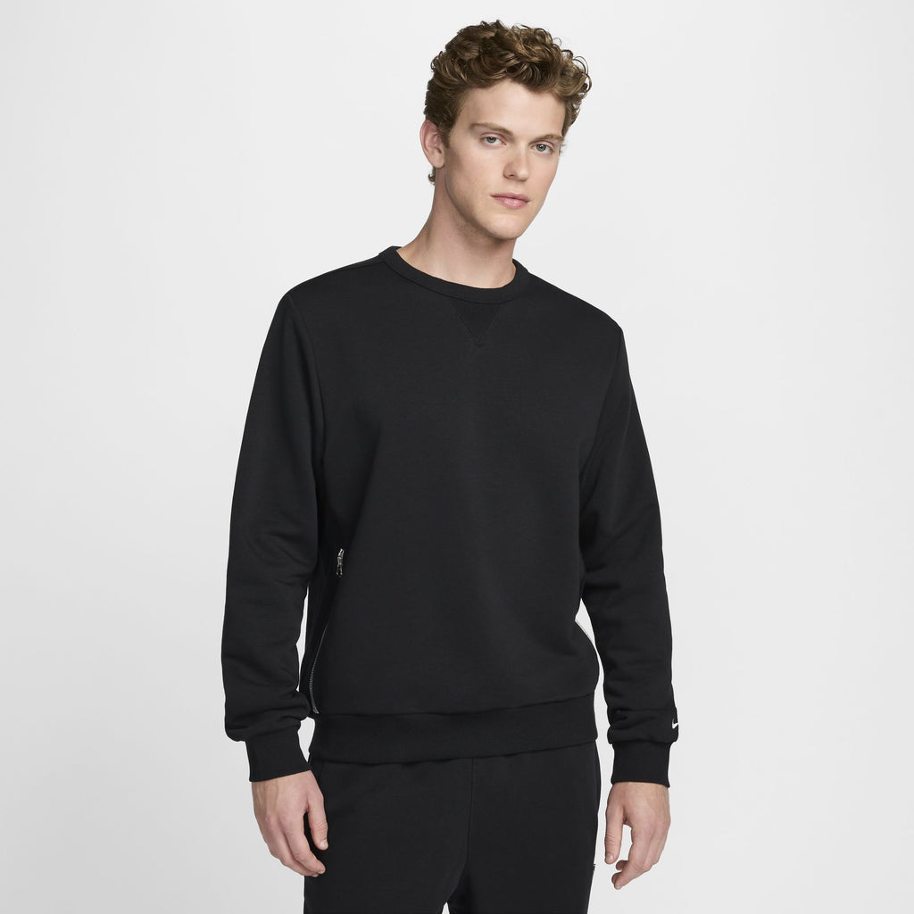 Nike Standard Issue Men's Dri-FIT Basketball Crew-Neck Sweatshirt 'Black/Ivory'