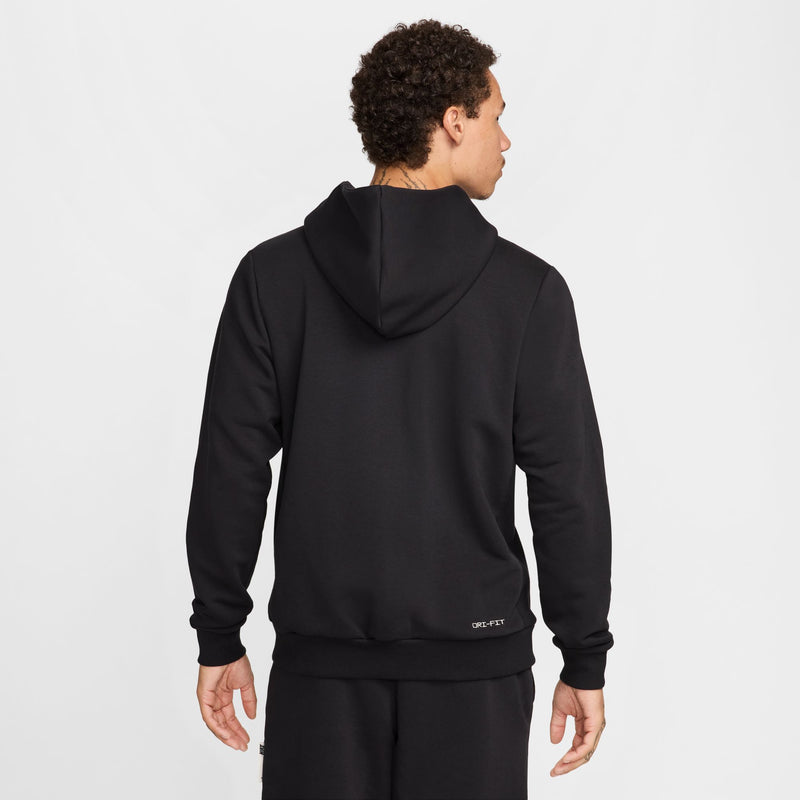 Nike Standard Issue Men's Dri-FIT Full-Zip Basketball Hoodie 'Black/Ivory'