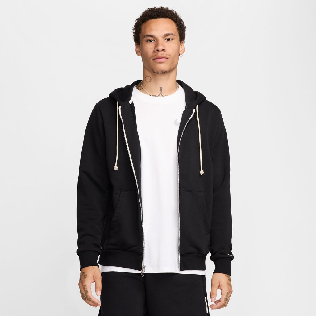 Nike Standard Issue Men's Dri-FIT Full-Zip Basketball Hoodie 'Black/Ivory'