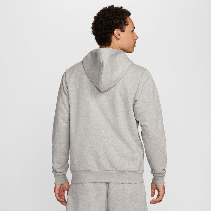 Nike Standard Issue Men's Dri-FIT Full-Zip Basketball Hoodie 'Grey Heather/Ivory'