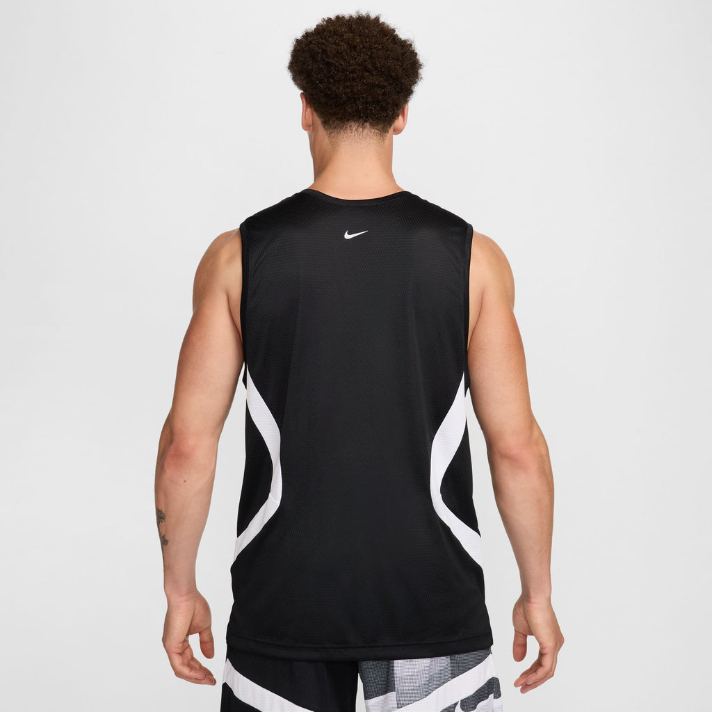 Nike Icon Men's Dri-FIT Basketball Jersey 'Black/White'