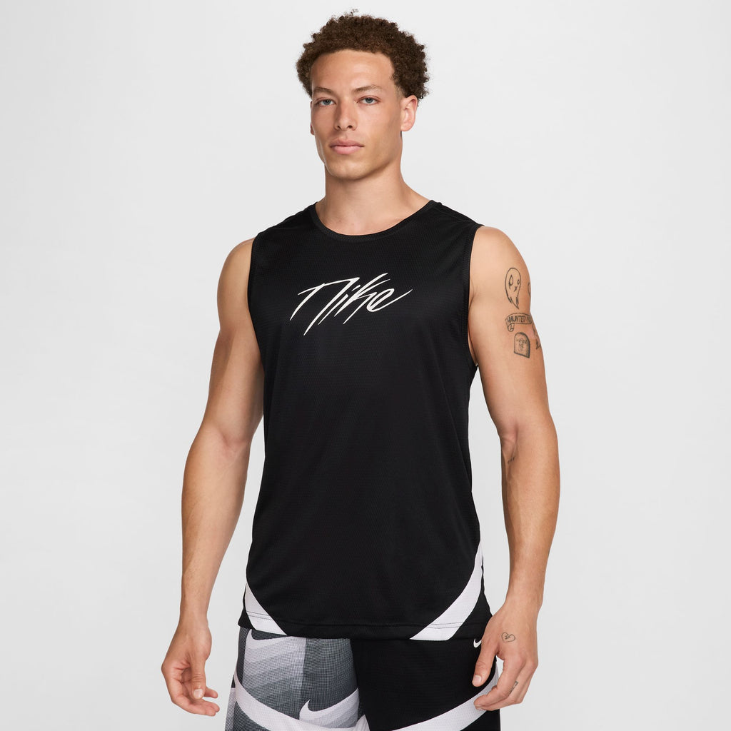 Nike Icon Men's Dri-FIT Basketball Jersey 'Black/White'