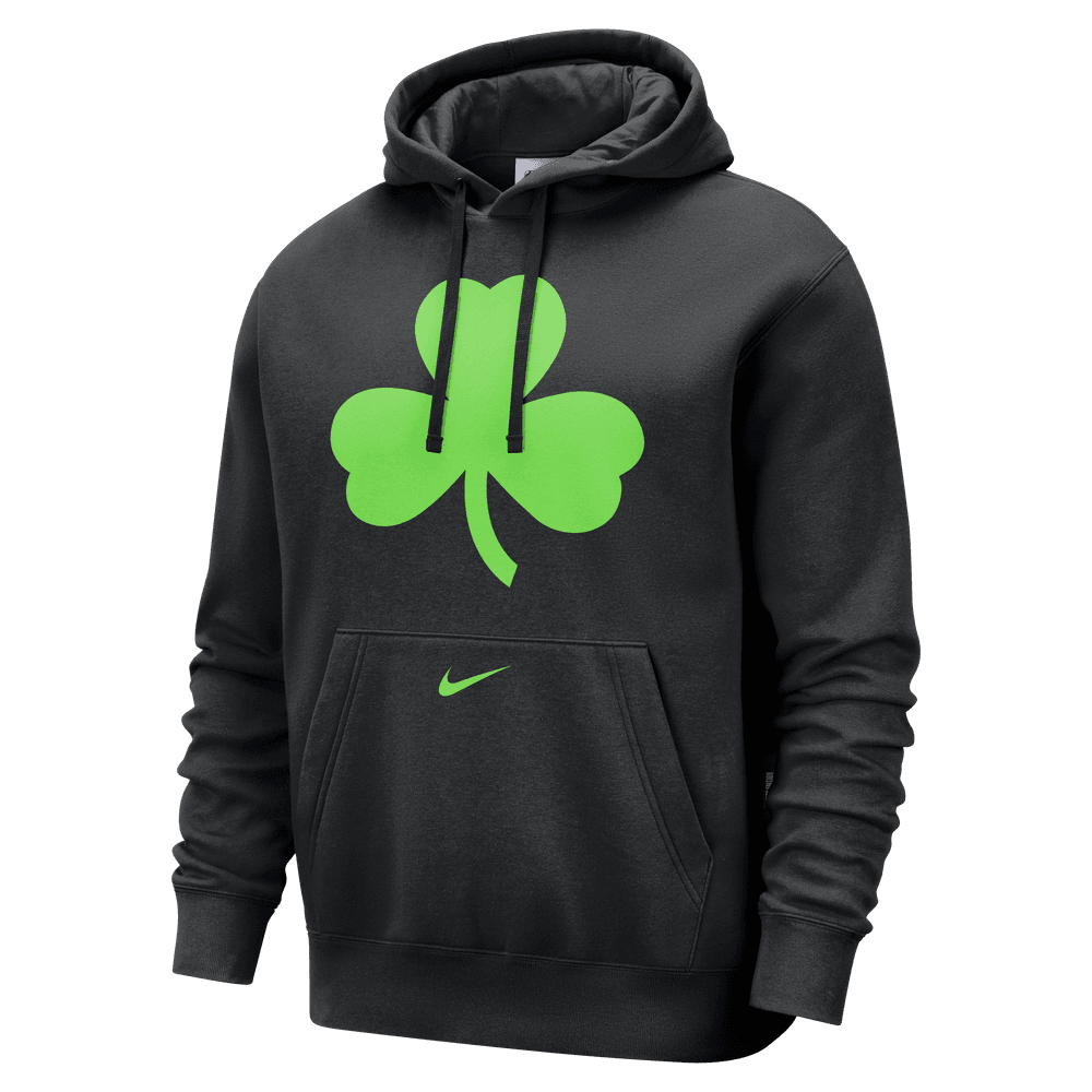 Boston Celtics Club City Edition Men's Nike NBA Fleece Pullover Hoodie 'Black'