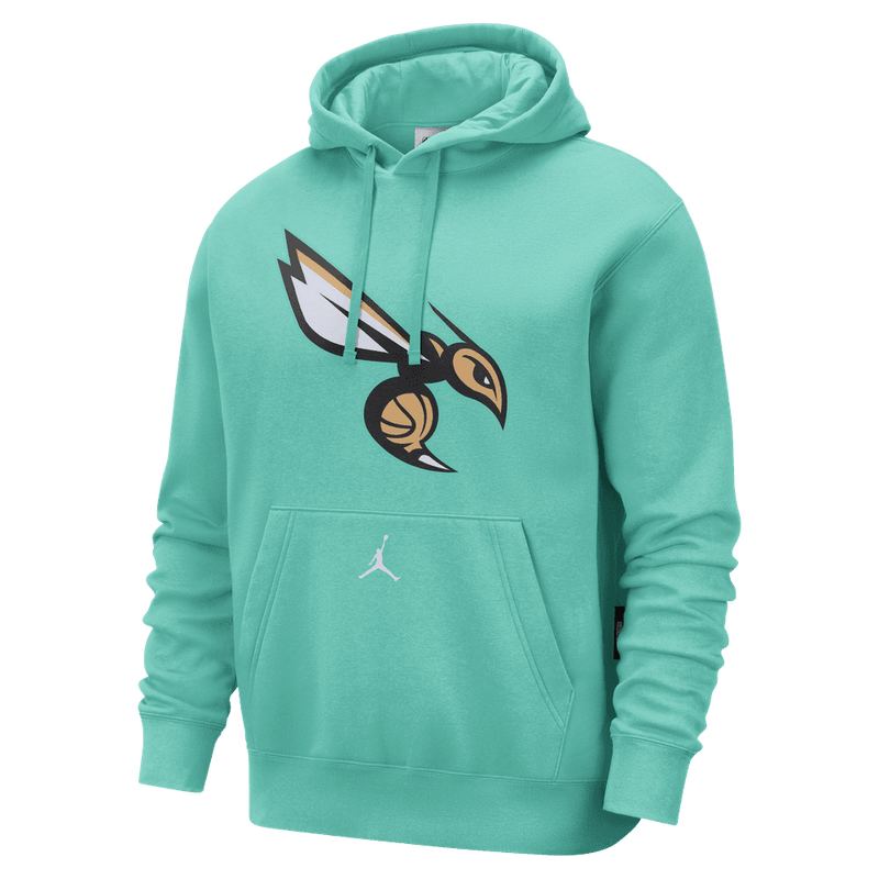 Charlotte Hornets Club City Edition Men's Jordan NBA Fleece Pullover Hoodie 'Mint'