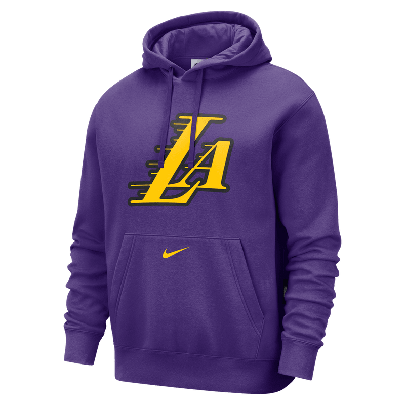 Los Angeles Lakers Club City Edition Men's Nike NBA Fleece Pullover Hoodie 'Purple'