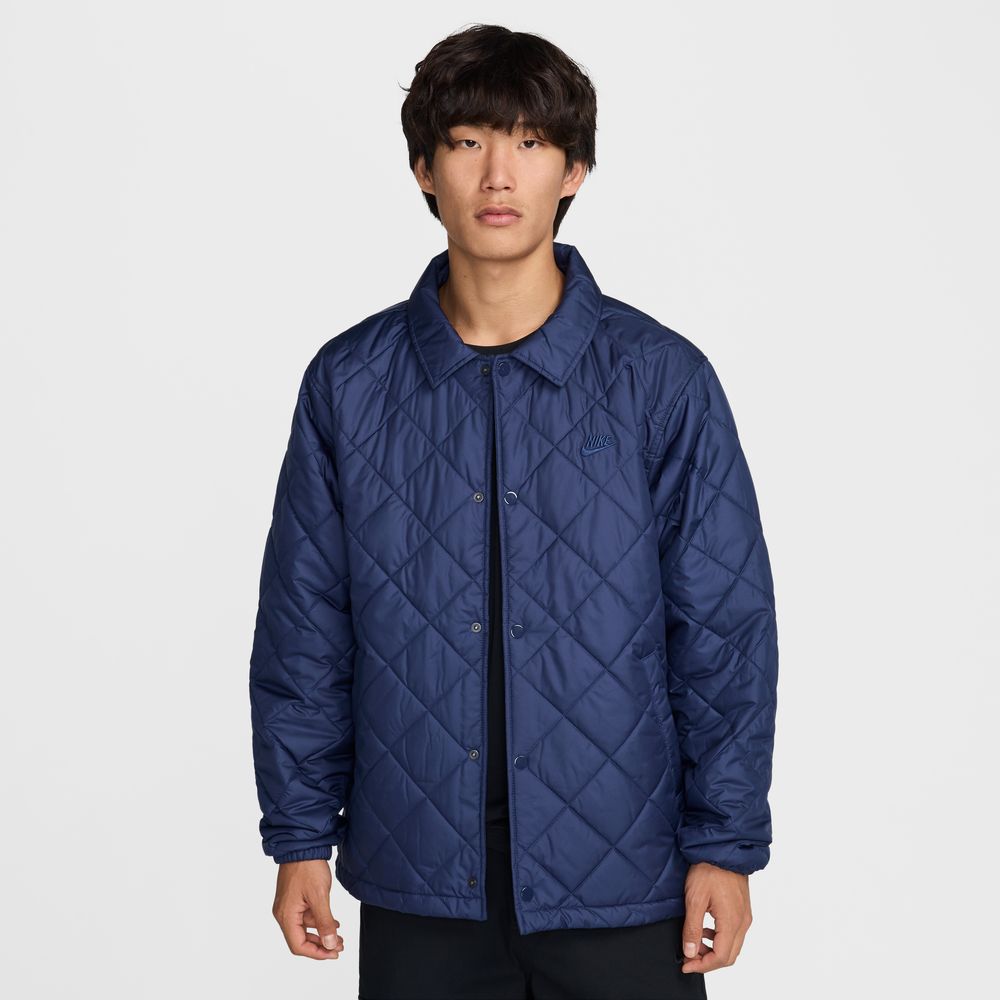 Nike Club Men's Lightweight Quilted Therma-FIT Insulated Jacket 'Navy/Black'