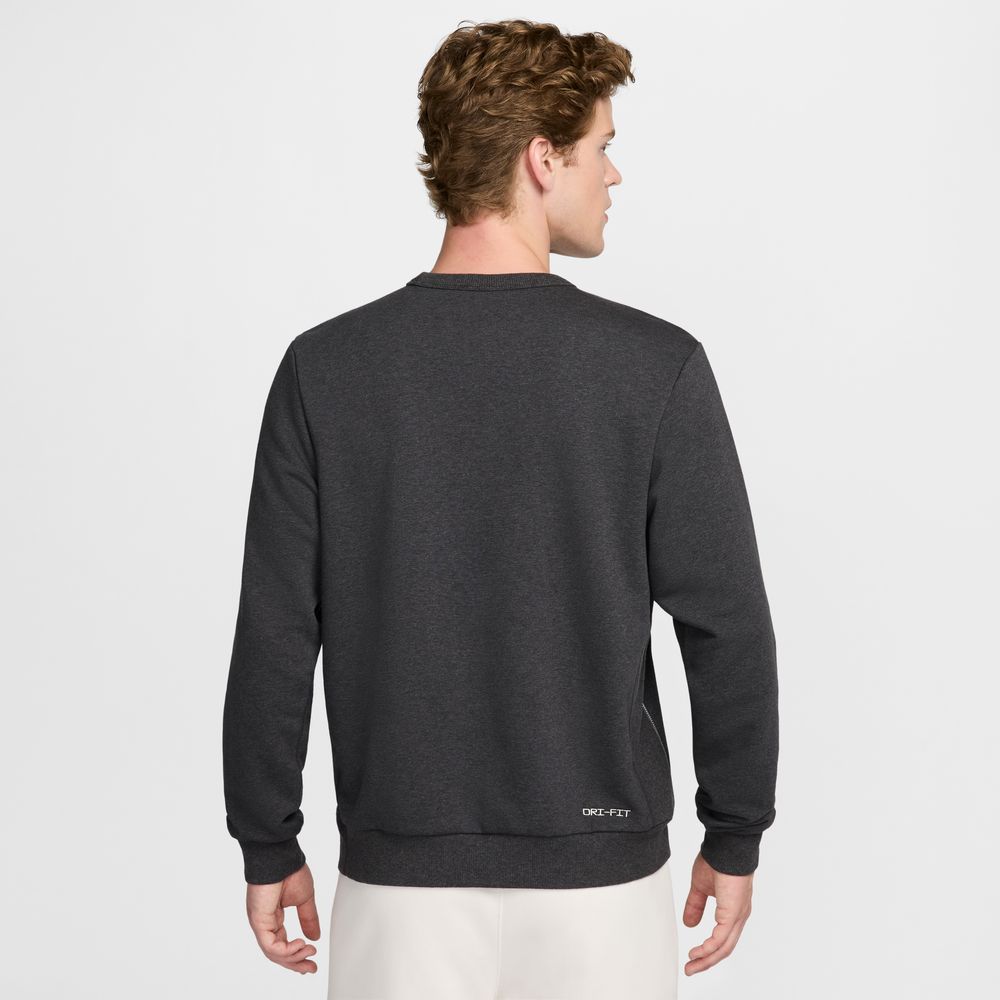 Nike Standard Issue Men's Dri-FIT Basketball Crew-Neck Sweatshirt 'Black/Ivory'