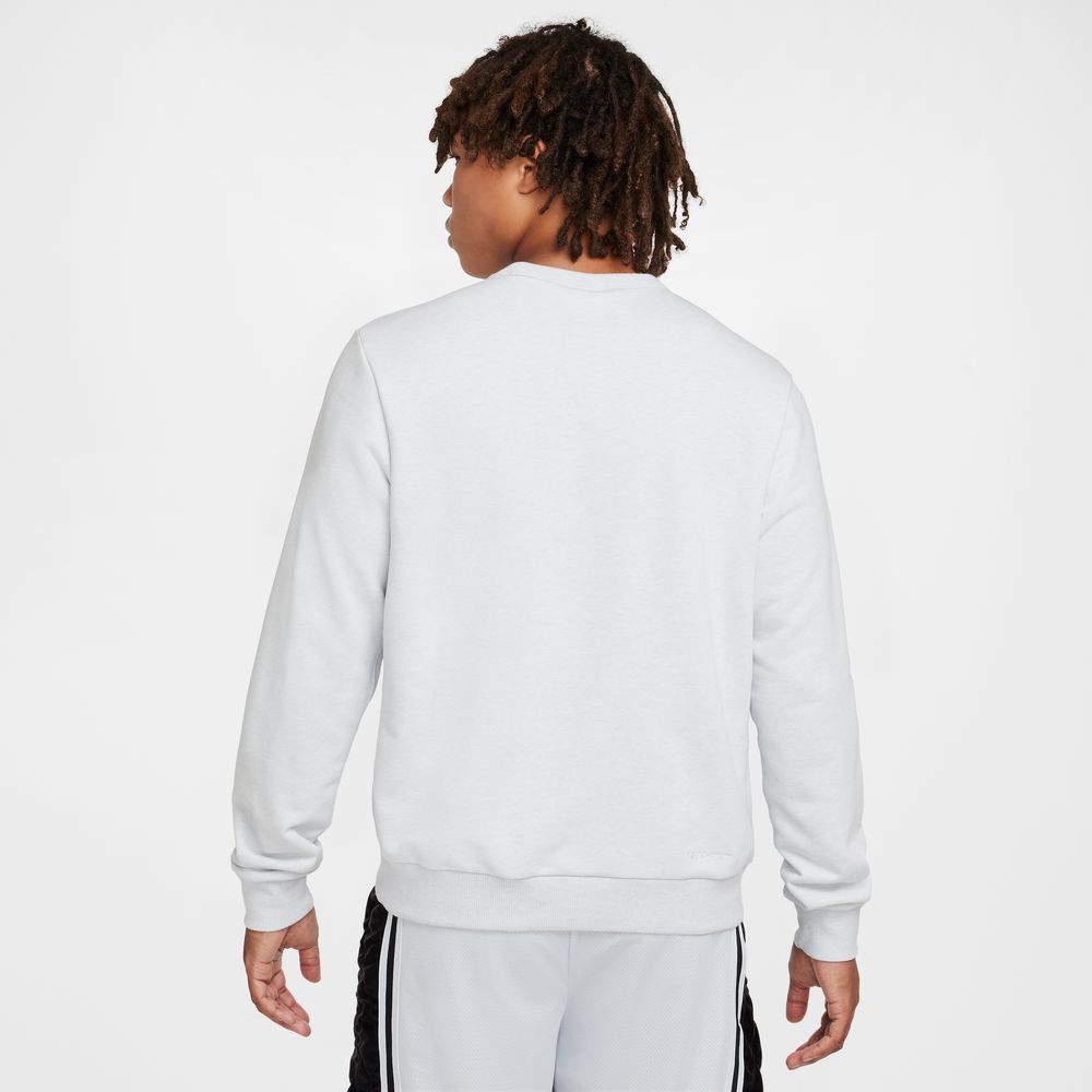 Nike Standard Issue Men's Dri-FIT Basketball Crew-Neck Sweatshirt 'Platinum/Ivory'